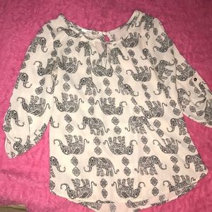 Agaci cute elephant dressy shirt never been worn!